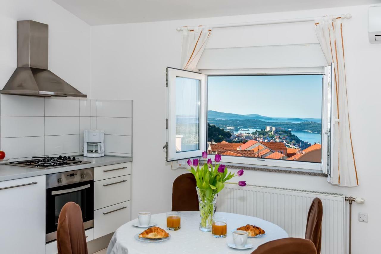 Apartment Anamarija With Sea View Sibenik Bagian luar foto